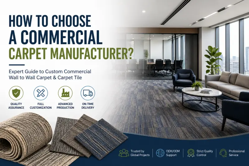 Como escolher um fabricante de carpetes comerciais?