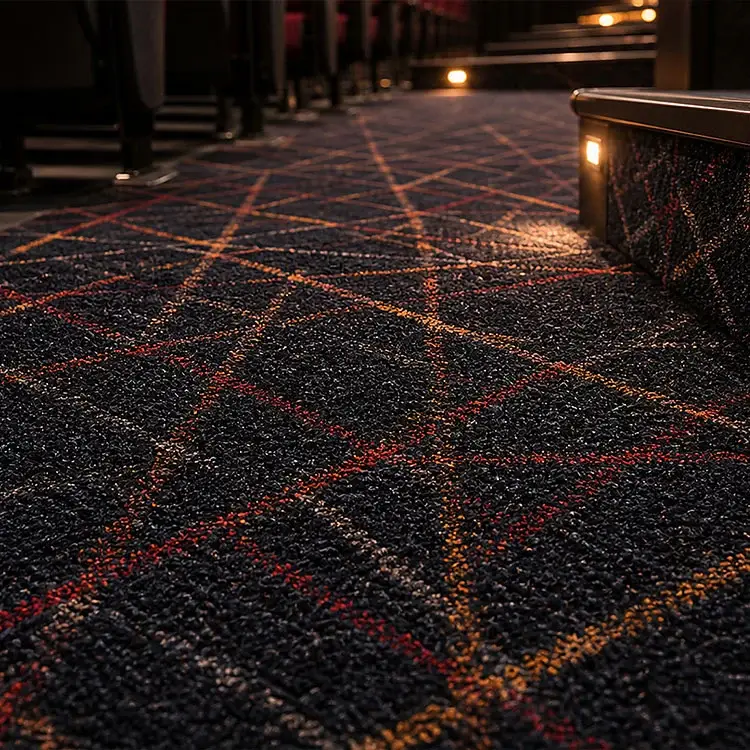Fogo - tapete retardador de nylon Broadloom do cinema