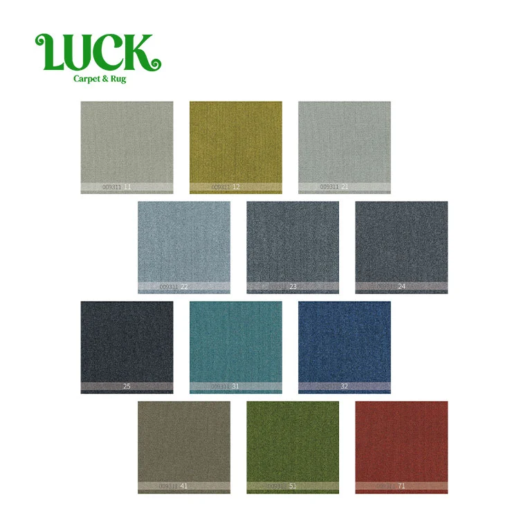 Ladrilho de carpete tufado de nylon com revestimento protetor de PVC