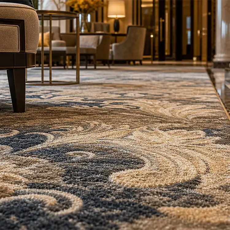 Tapete de lobby de hotel premium de parede a parede